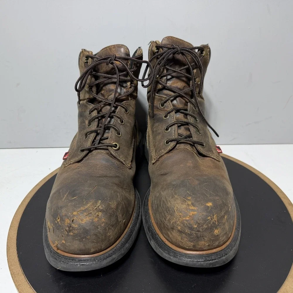 Red Wing Shoes Boots Mens Size 11 Brown Leather Steel Toe Work EH 2212 USA